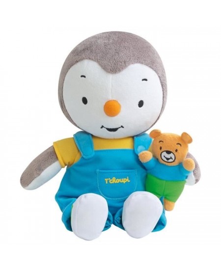 Jemini T'choupi - Peluche Tchoupi 30 cm avec ourson