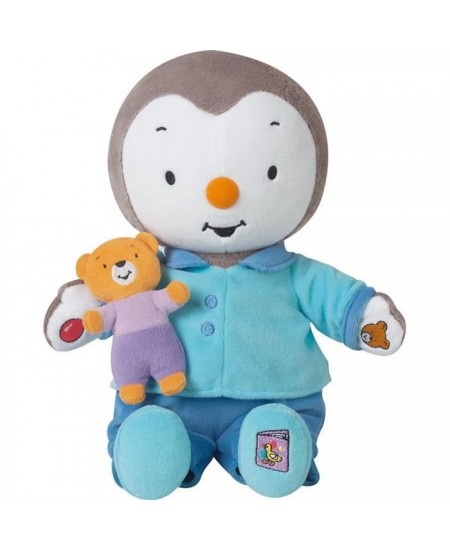 Peluche T'CHOUPI Raconte moi une histoire - JEMINI - ± 30 cm - Bleu - Enfant - Mixte