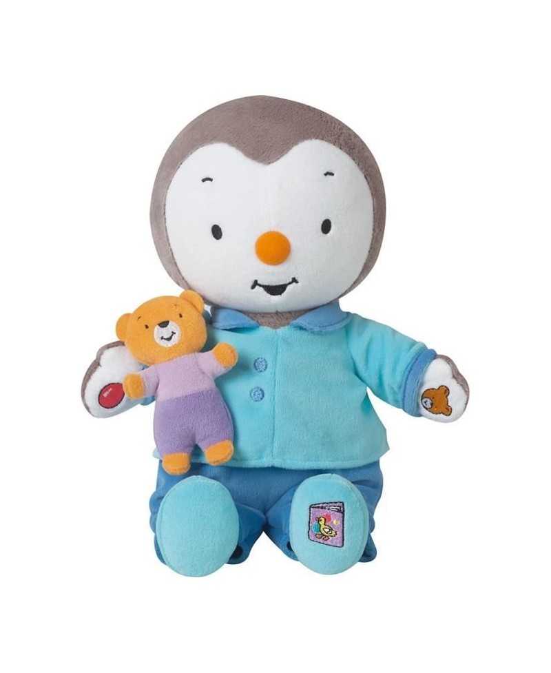 Peluche T'CHOUPI Raconte moi une histoire - JEMINI - ± 30 cm - Bleu - Enfant - Mixte