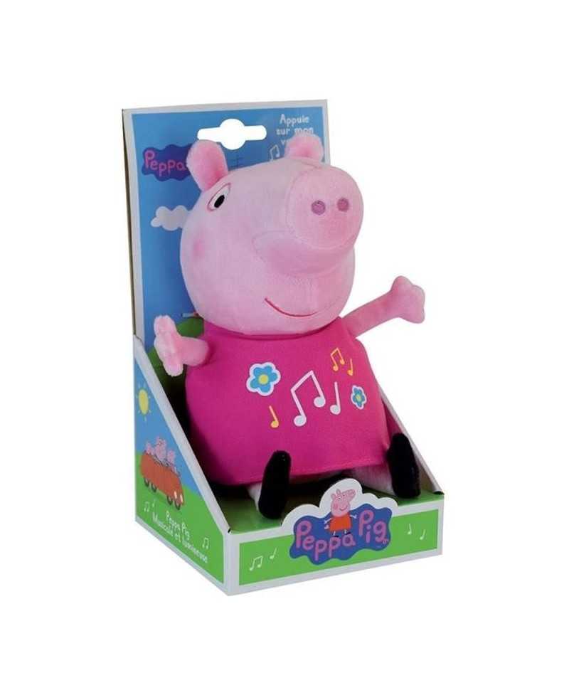 Jemini PEPPA PIG Peluche 25cm musicale & lumineuse