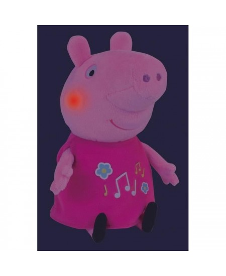 Jemini PEPPA PIG Peluche 25cm musicale & lumineuse