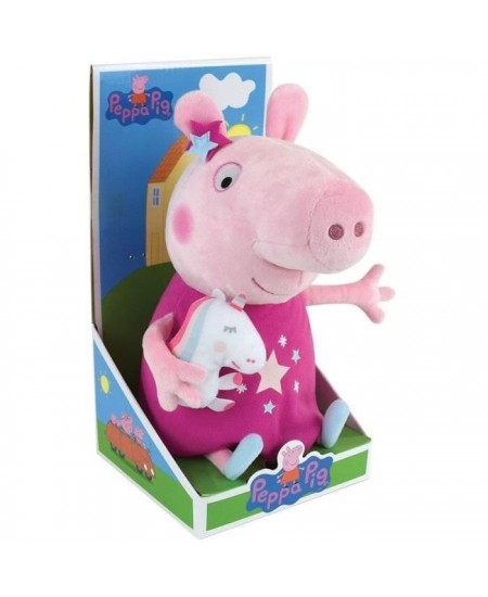 PEPPA PIG Peluche Avec Mascotte Pour Enfants - 30 cm