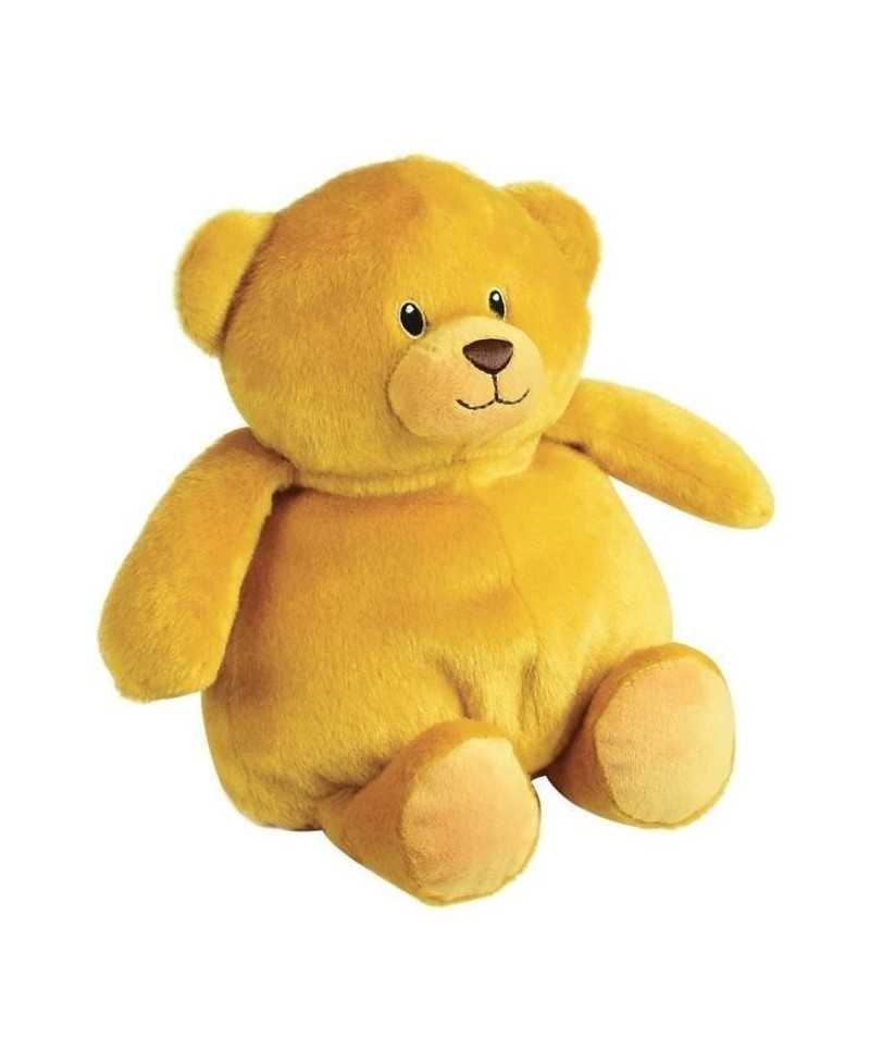 JEMINI Peluche bouillotte Ours - A chauffer au micro-ondes micro perles d'argile +/- 19 cm