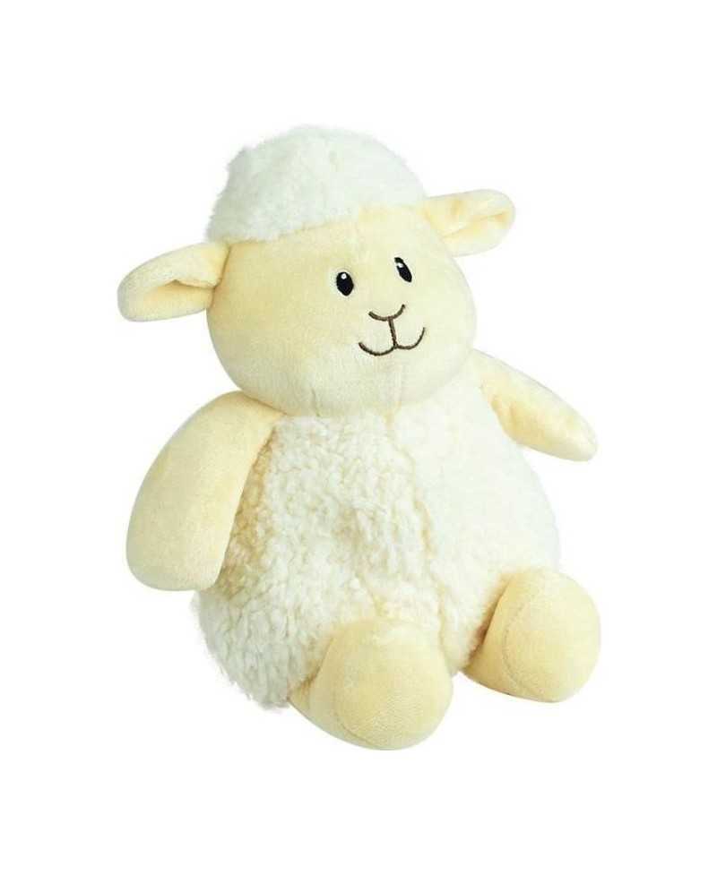 JEMINI Peluche bouillotte Mouton - A chauffer au micro-ondes micro perles d'argile +/- 19 cm