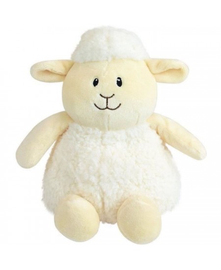 JEMINI Peluche bouillotte Mouton - A chauffer au micro-ondes micro perles d'argile +/- 19 cm