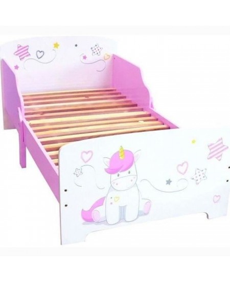 Fun House Licorne lit 140x70 cm avec lattes pour enfant