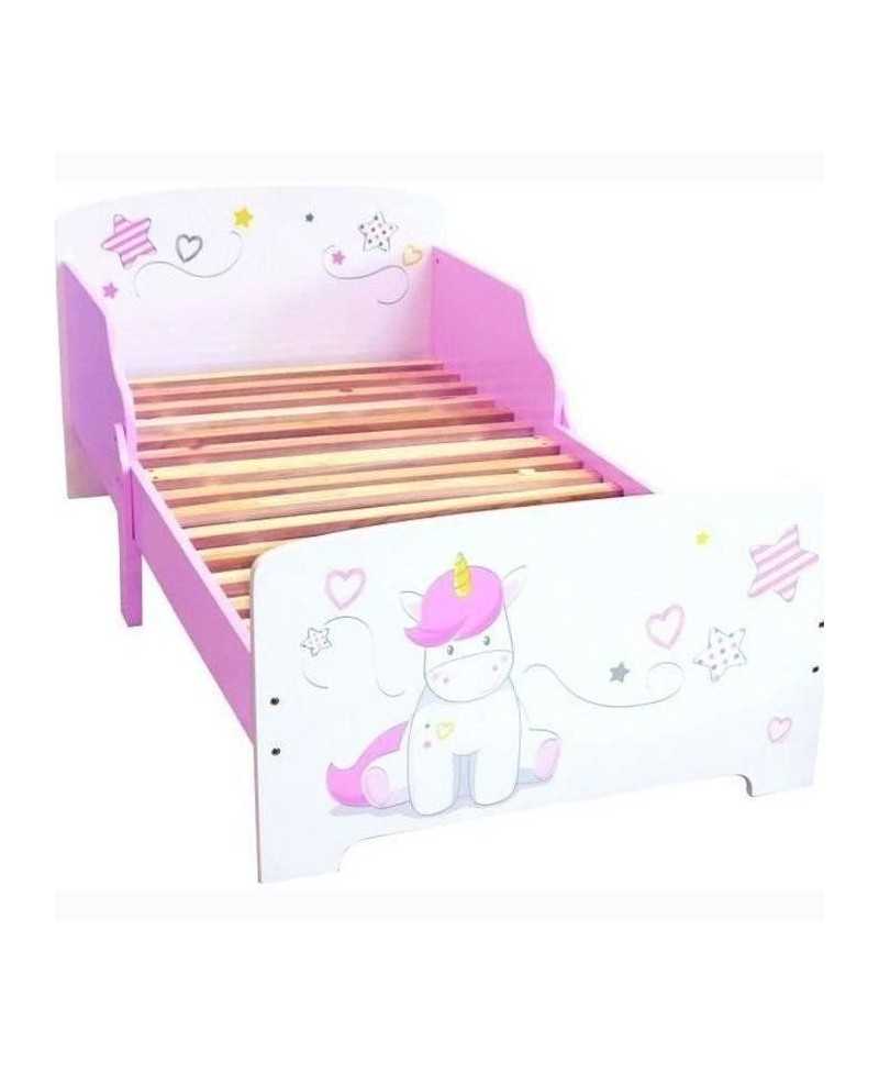 Fun House Licorne lit 140x70 cm avec lattes pour enfant