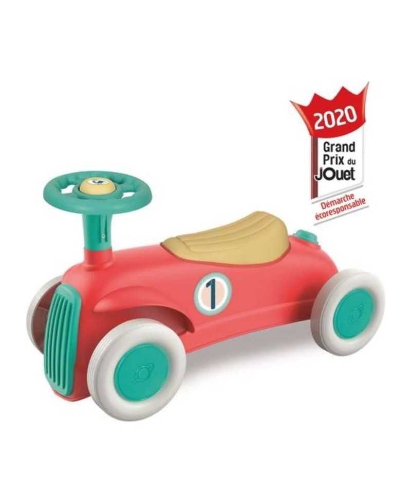 Porteur Baby Clementoni - Ma premiere voiture - 100% recyclé - Roues directrices et klaxon