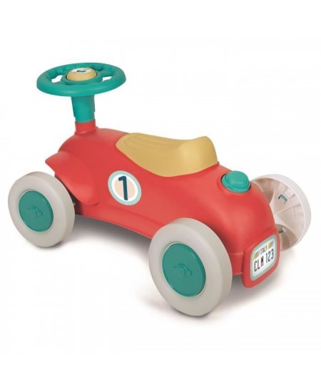 Porteur Baby Clementoni - Ma premiere voiture - 100% recyclé - Roues directrices et klaxon