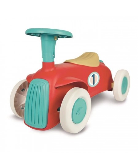 Porteur Baby Clementoni - Ma premiere voiture - 100% recyclé - Roues directrices et klaxon