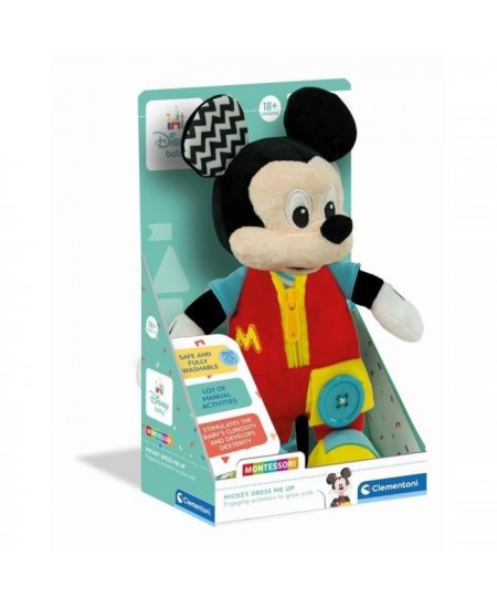 Clementoni - Montessori - Baby Mickey - Peluche a Habiller