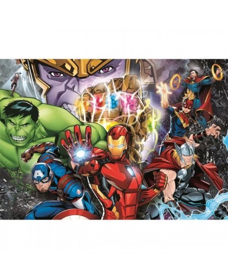 Clementoni - Marvel - Puzzle Brilliant 104 pieces - Theme Dessins animés et BD - 33,5 x 23,5 cm - Fabriqué en Italie