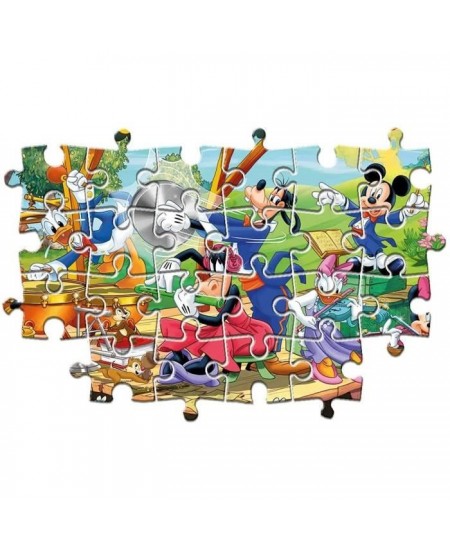 Clementoni - Puzzle enfant - Mickey Mouse - 2x60 pieces - Coloré et captivant - Fabriqué en Italie