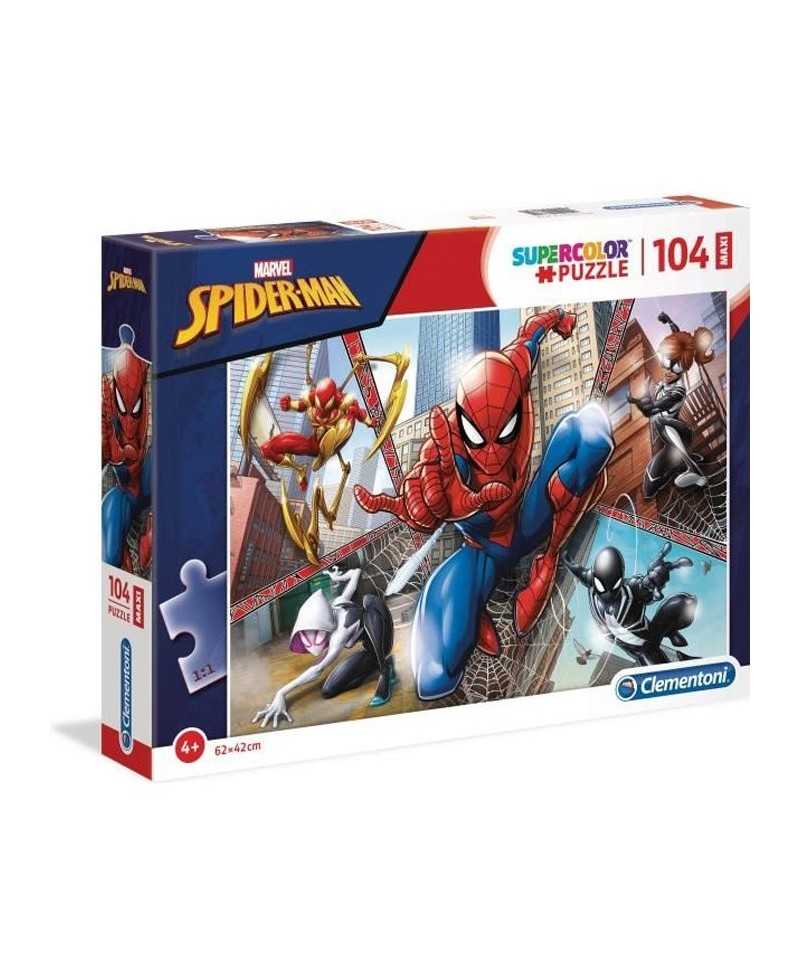 Puzzle Spider-Man - Clementoni - 104 pieces Maxi - Dessins animés et BD - Enfant 4 ans et plus