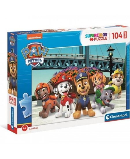 Clementoni - Pat' Patrouille - Puzzle 104 pieces Maxi - Mixte - 4 ans et plus - Fabriqué en Italie