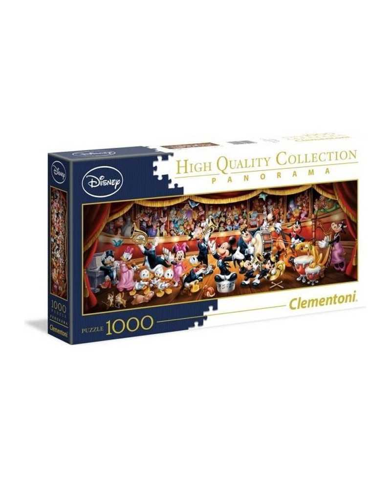 Clementoni - Puzzle panorama Disney Orchestra - 1000 pieces - Fabriqué en Italie