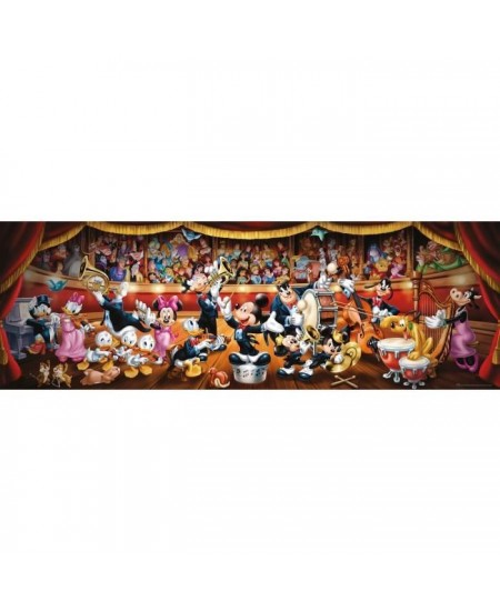 Clementoni - Puzzle panorama Disney Orchestra - 1000 pieces - Fabriqué en Italie