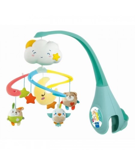 Mobile - CLEMENTONI - Sweet Dream Cot - Musique, rotation et peluches douces