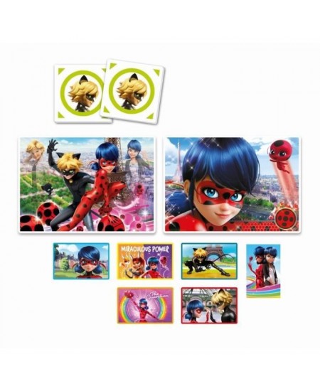 Coffret d'activités préscolaires 4 en 1 Miraculous - Clementoni - 2 puzzles, 6 cubes et un mémo