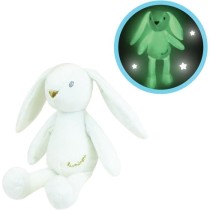 JEMINI Luminou Lapin blanc Peluche lumineuse naturelle fonctionne sans