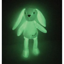 JEMINI Luminou Lapin blanc Peluche lumineuse naturelle fonctionne sans