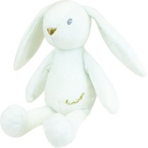 JEMINI Luminou Lapin blanc Peluche lumineuse naturelle fonctionne sans