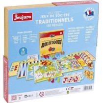 JEUJURA Coffret de Jeux de société traditionnels - Coffret en bois