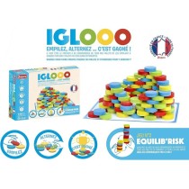 Iglooo 100 Pieces - JEUJURA - Jeu d'Adresse et de Logique avec Palets