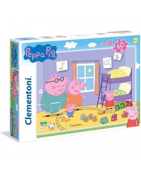 Puzzle Peppa Pig - - Clementoni 60 pieces Maxi - Pour Enfant de 4 ans et plus - Fabriqué en Italie