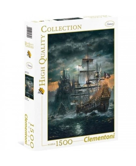 Clementoni - Puzzle - Le bateau pirate - 1500 pieces - Fabriqué en italie