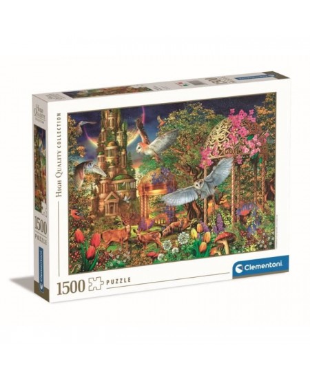 Clementoni - 1500p Woodland Fantasy - 59,2 x 84,3 cm - Avec poster