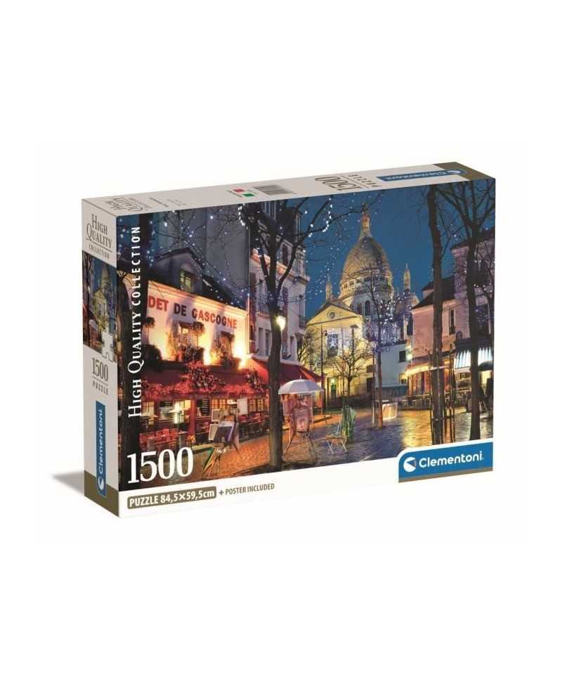 Clementoni - 1500p Paris Montmartre - 59,2 x 84,3 cm - Avec poster