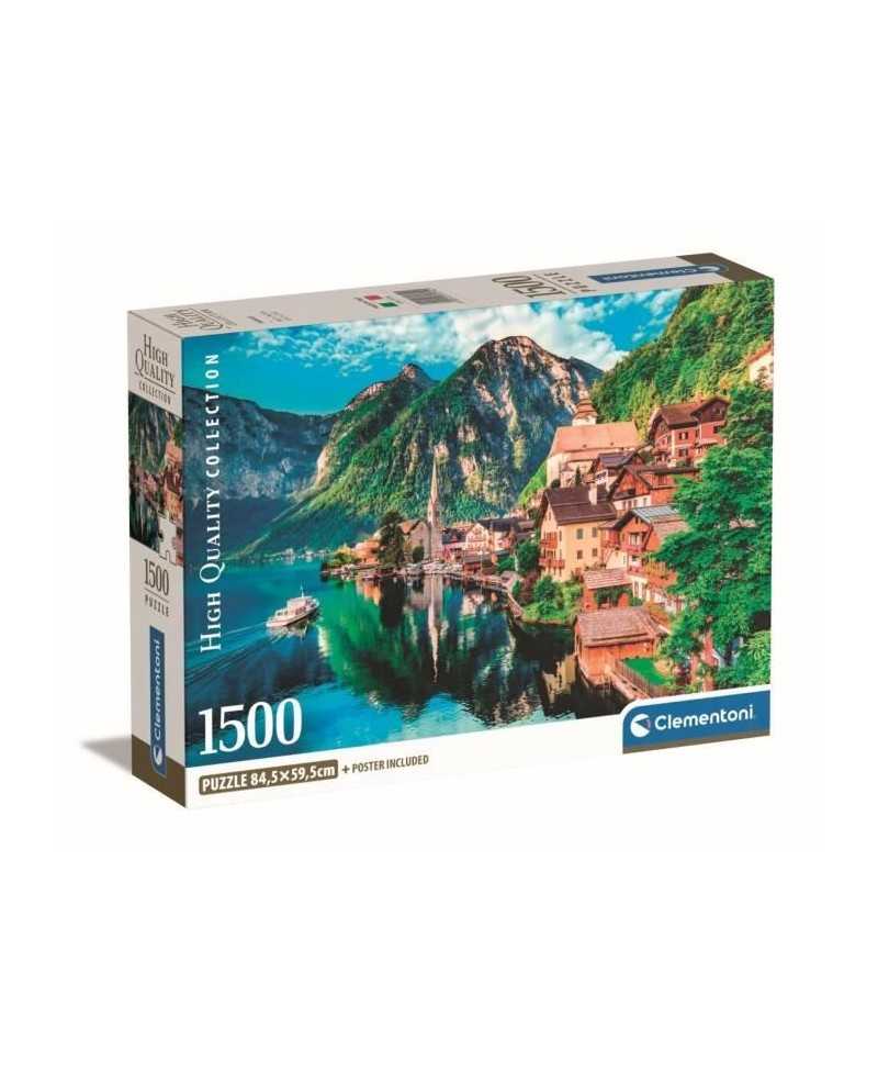 Clementoni - 1500p Hallstatt - 59,2 x 84,3 cm - Avec poster