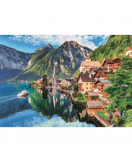 Clementoni - 1500p Hallstatt - 59,2 x 84,3 cm - Avec poster