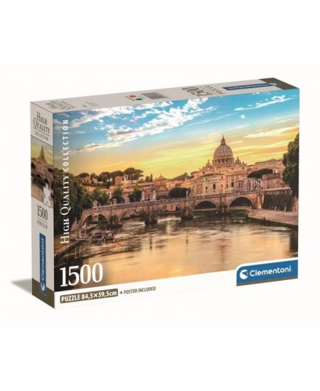 Clementoni - 1500p Rome - 59,2 x 84,3 cm - Avec poster