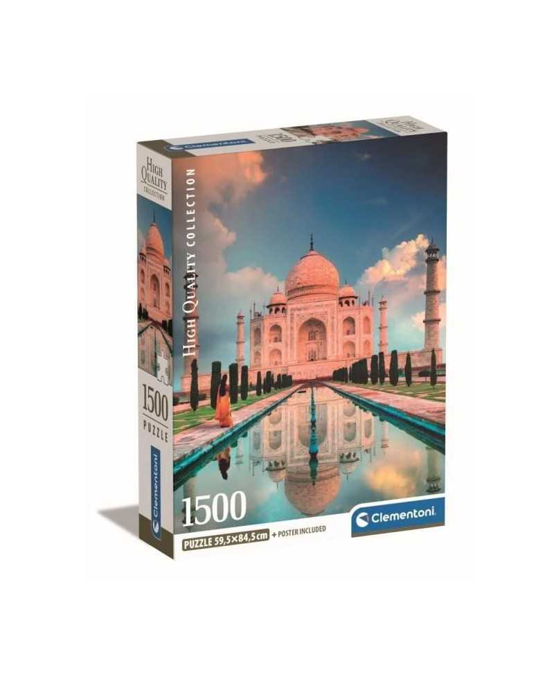 Clementoni - 1500p Taj Mahal - 59,2 x 84,3 cm - Avec poster