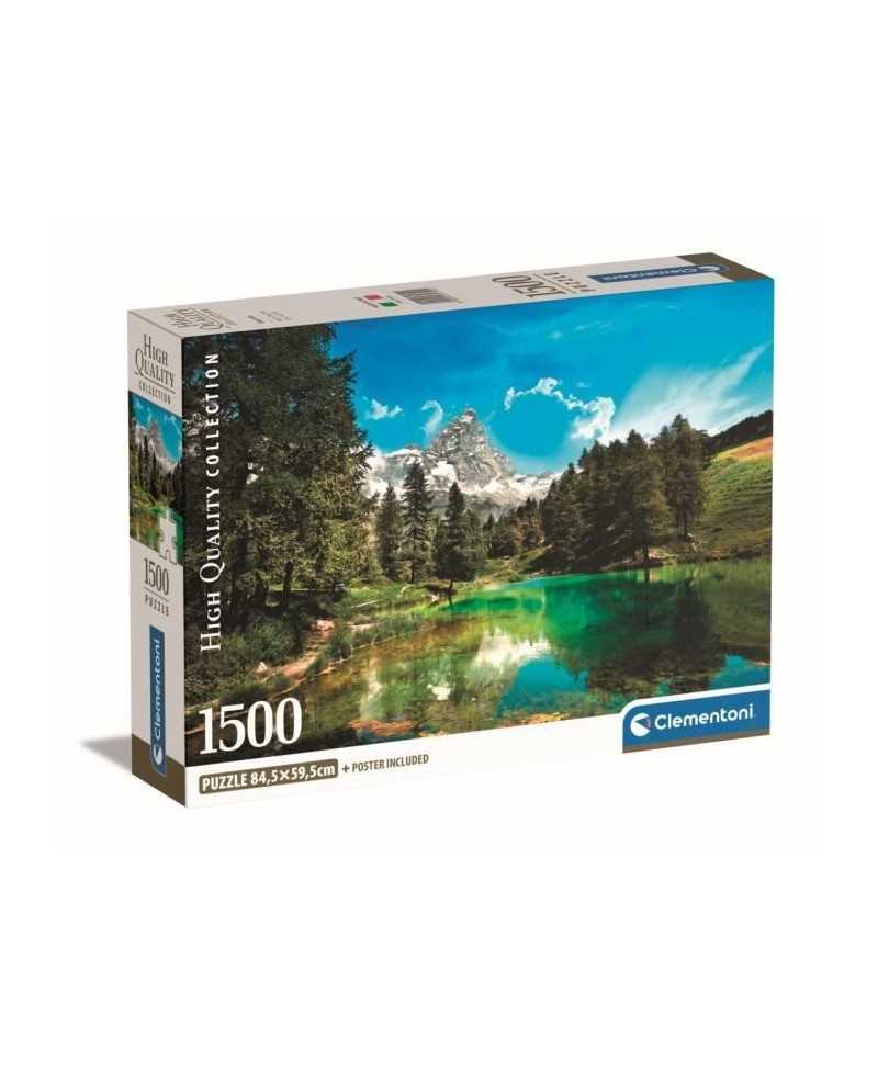 Clementoni - 1500p Blue Lake - 59,2 x 84,3 cm - Avec poster