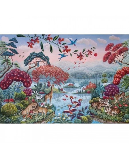 Puzzle - Clementoni - The Peaceful Jungle - 2000 pieces - Animaux - Multicolore