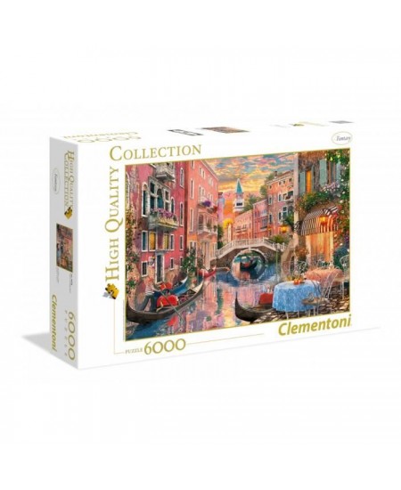 CLEMENTONI - Venise couché de soleil - 6000 pieces - Fabriqué en Italie