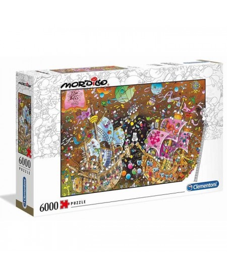 Puzzle - CLEMENTONI - Mordillo The Kiss - Paysage et nature - 6000 pieces