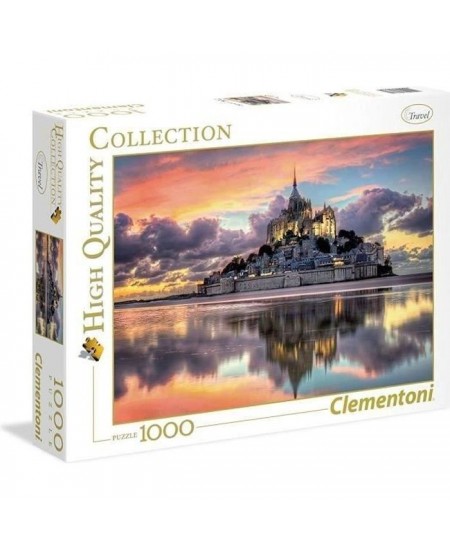 Clementoni - Puzzle 1000 pieces - Le magnifique Mont Saint-Michel - Architecture et monument - Adulte