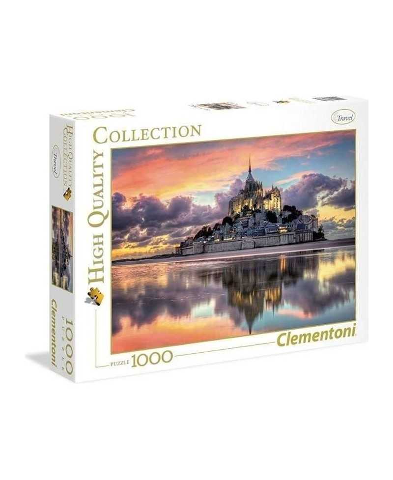 Clementoni - Puzzle 1000 pieces - Le magnifique Mont Saint-Michel - Architecture et monument - Adulte