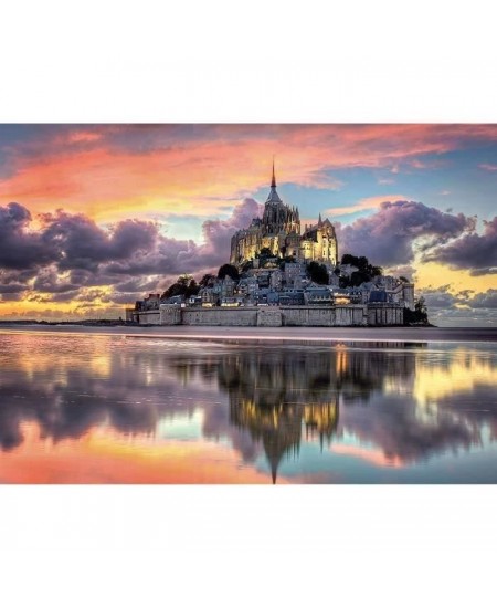 Clementoni - Puzzle 1000 pieces - Le magnifique Mont Saint-Michel - Architecture et monument - Adulte