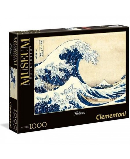 Clementoni - Puzzle 1000 pieces - Hokusai : La Vague - Collection Museum - Fabriqué en italie