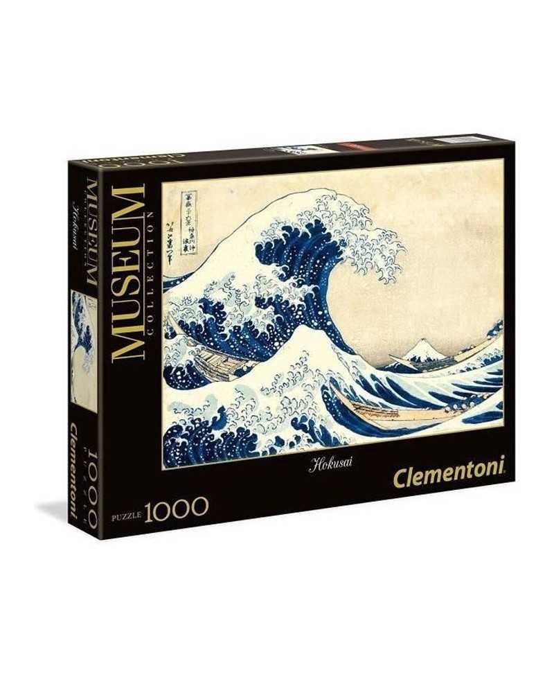 Clementoni - Puzzle 1000 pieces - Hokusai : La Vague - Collection Museum - Fabriqué en italie