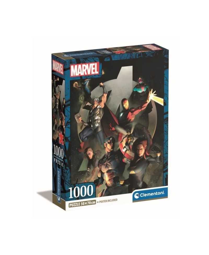 Clementoni - 1000p Marvel Les Avangers - 70 x 50 cm - Avec poster