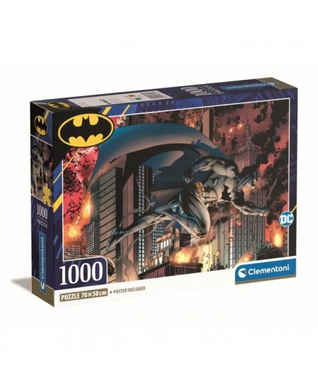 Clementoni - 1000p Batman - 70 x 50 cm - Avec poster