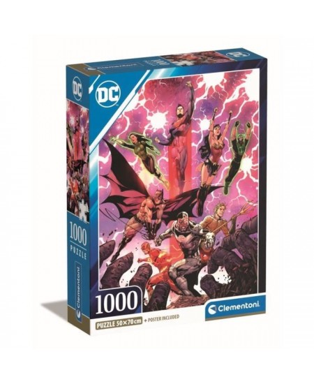 Clementoni - 1000p DC Comics - 70 x 50 cm - Avec poster