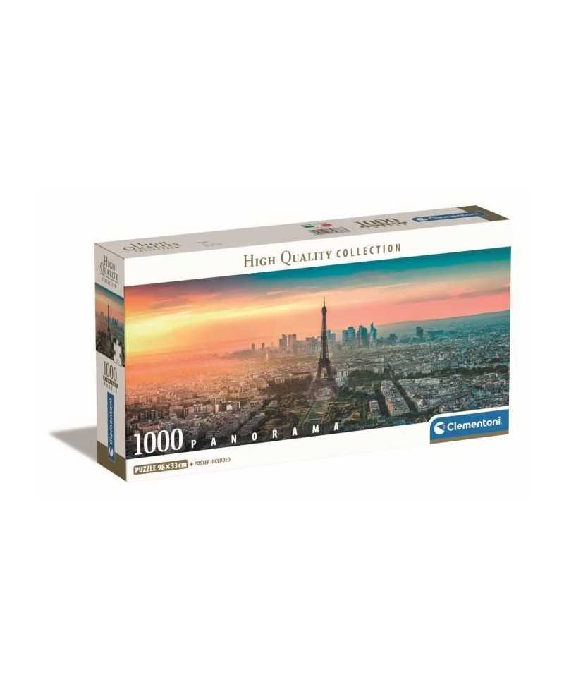 Clementoni - 1000p Panorama Paris - 98 x 33 cm - Avec poster