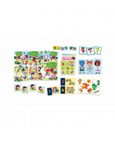 Clementoni - Coffret de 8 jeux en 1 - Jeux éducatifs formes, couleurs, nombres, quantités - Dés 3 ans